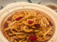 酸萝卜炒粉-船歌·鱼水饺青岛菜(金狮广场店)