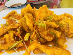 特色锅包肉-闯关东东北农家菜(崂山石老人店)