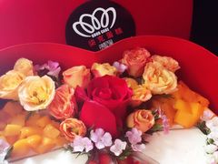 心念你鲜花主题千层礼盒-艾加柒克蛋糕茶歇甜品台(春熙路店)