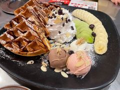奶油华夫饼-MI WU FACTORY米屋美食工厂餐厅(绿地店)