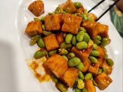 臭豆腐炒毛豆子-抚顺美食·老上海味道