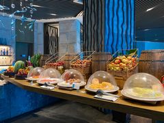 自助取餐区-海棠湾洲际-涛·海底餐厅·美人鱼·自助餐·海底隧道