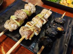 白白嫩嫩的鸡肉大葱-鸟串烧Yakitori
