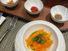 芝士番茄鱼面配利比亚火腿-上海兴国宾馆香樟园西餐厅