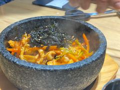 鱿鱼石锅饭-麻蒲碳烤肉(梅花园店)