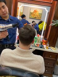 -595barbershop美式油头