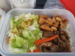 黑椒牛柳宫保鸡丁饭-永和大王(花好园店)