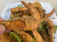 油泼扇贝-富临港·蒸汽海鲜·手抓海鲜·炒菜(栈桥店)