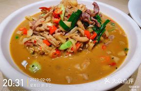 Radish and Chicken Offal Stir-fry