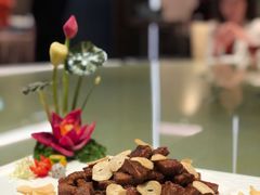 蒜片牛肉粒-长安莲花山庄-莲湖轩中餐厅