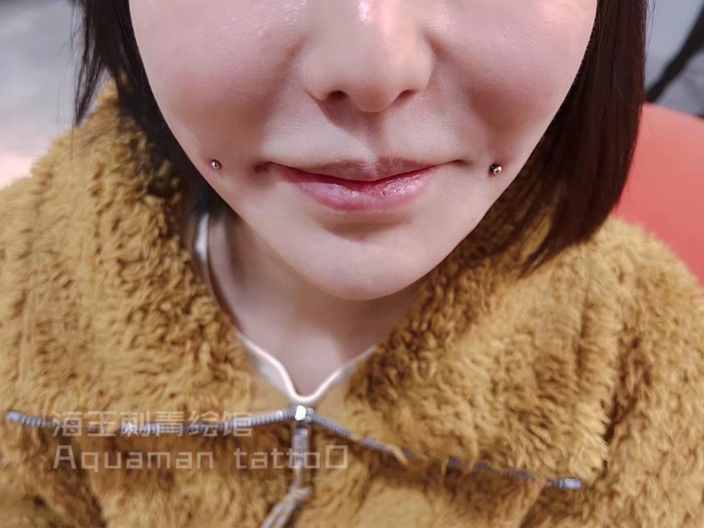 梨涡钉 笑起来可真美