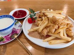 鸡米花薯条双拼-花舍·新派粤菜·西餐·下午茶(亚运村·鸟巢店)