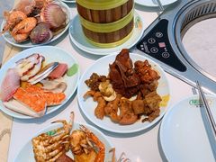 -绿岛港轩海鲜烤肉涮锅自助餐厅
