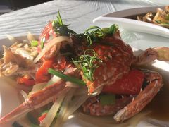 姜葱炒花蟹-覃记海鲜美食餐厅