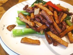鲍菇菜心炒牛柳-粤仔湾砂锅粥(广益哥伦布店)