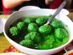 翡翠圆子汤-柏合黄记豆腐皮饭店