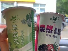 茉莉花酸奶-扬大康源乳业鲜奶吧(大学北路店)