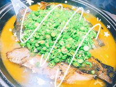 翡翠青椒烤黔鱼-烤匠麻辣烤鱼(环球中心店)