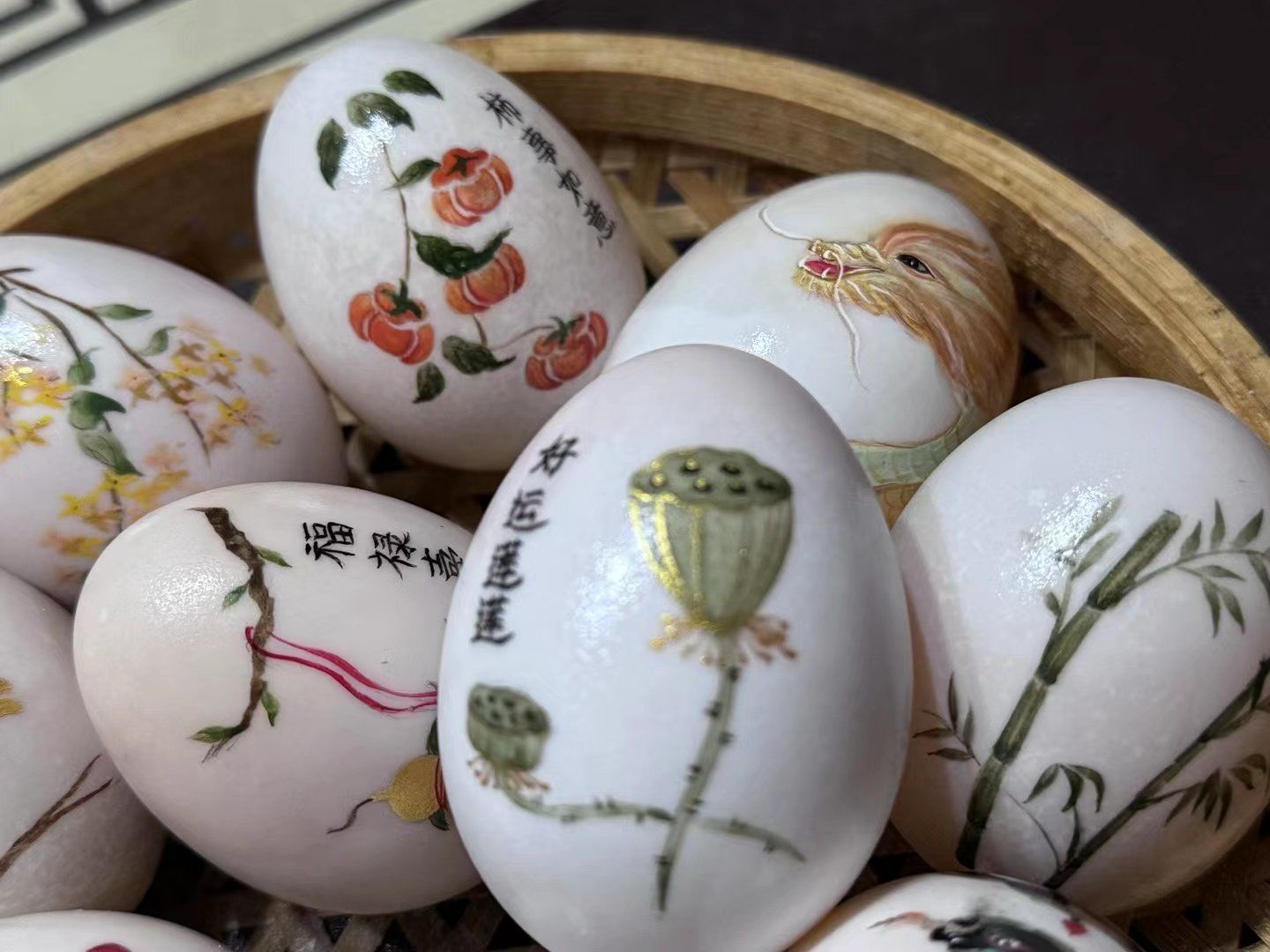 鹅蛋彩绘|传统艺术之韵🎨