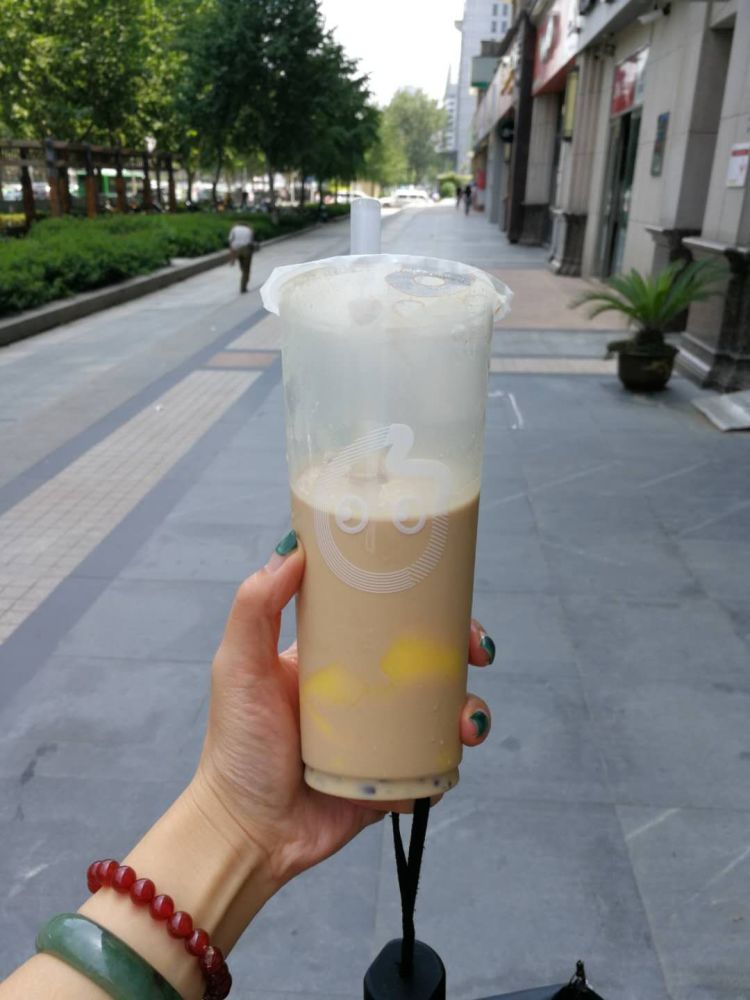 就爱喝喝喝之coco红豆布丁奶茶