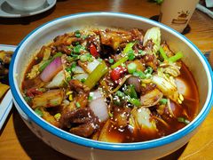 -渝胖子老城区炭火蛙锅(临城店)