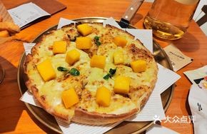 Mango and Durian Deep Dish Pizza