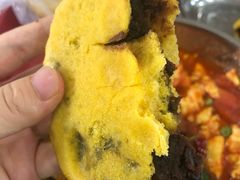 玉米豆沙饼-北京大学-燕南食堂