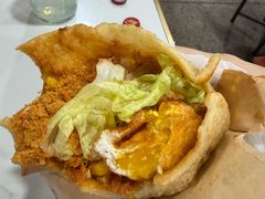-小红车炸蛋葱油饼