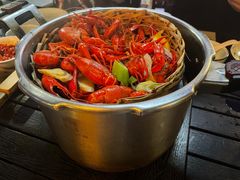 高压锅蒸大虾-蚝翅·海鲜粥·烧烤·宁夏滩羊季(玉米楼店)