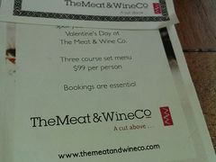 菜单-The Meat & Wine Co Southbank(南岸店)