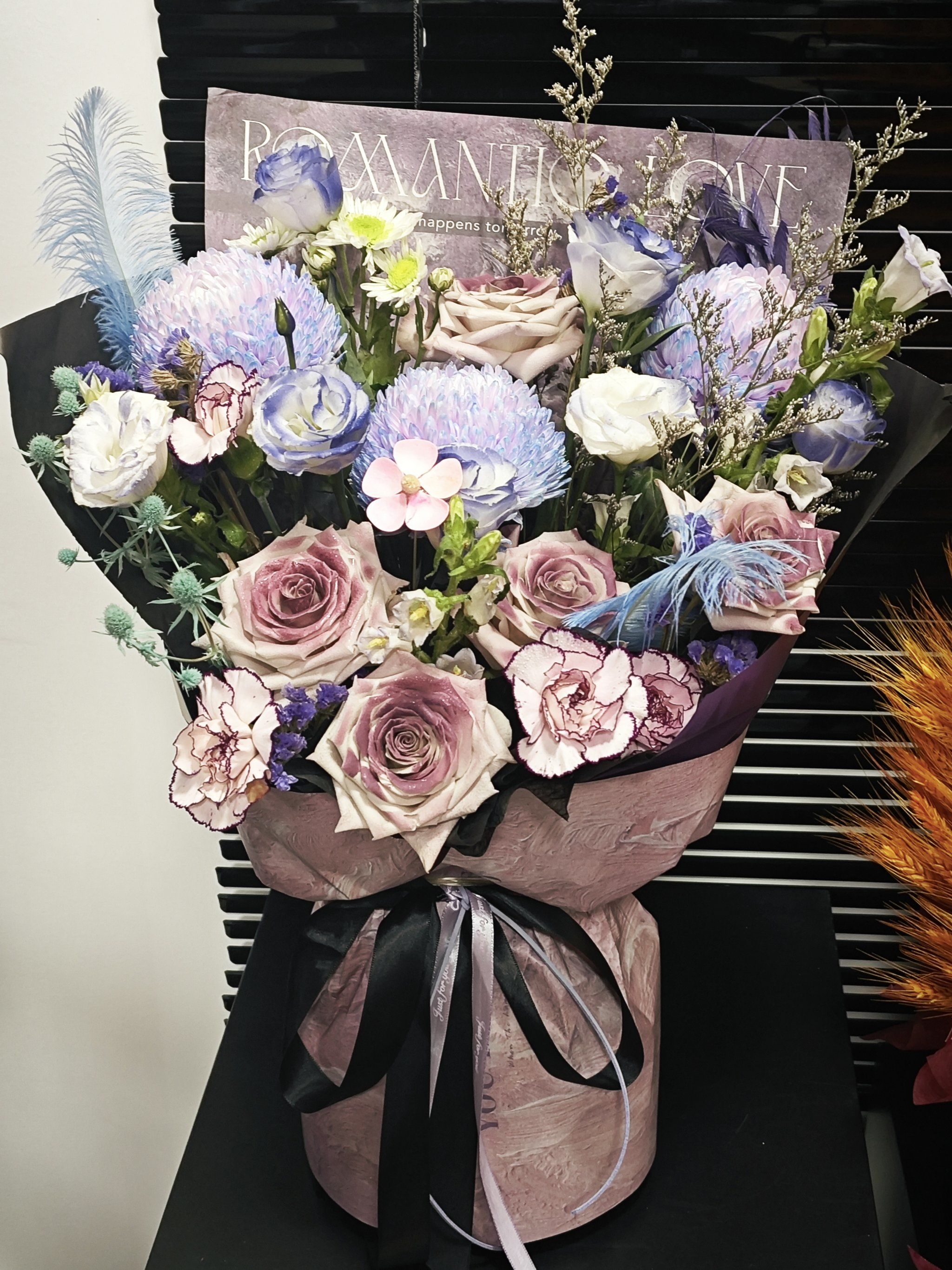 给顾客的花束,有点高级哦!