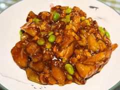 毛豆烧茄子-玉桥餐厅(天坛店)