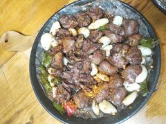 料理烤嫩鸡心-老东镇啤酒屋海鲜加工·蒸汽海鲜·海鲜烧烤(台东店)