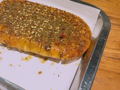 蒜蓉烤油饼-小草大排档(北沙坡店)