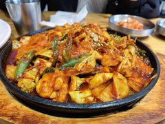 辣炒鱿鱼-全州豆芽汤饭