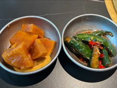 餐前小菜～腌萝卜-谷牛和牛烤肉(漕河泾印象城店)