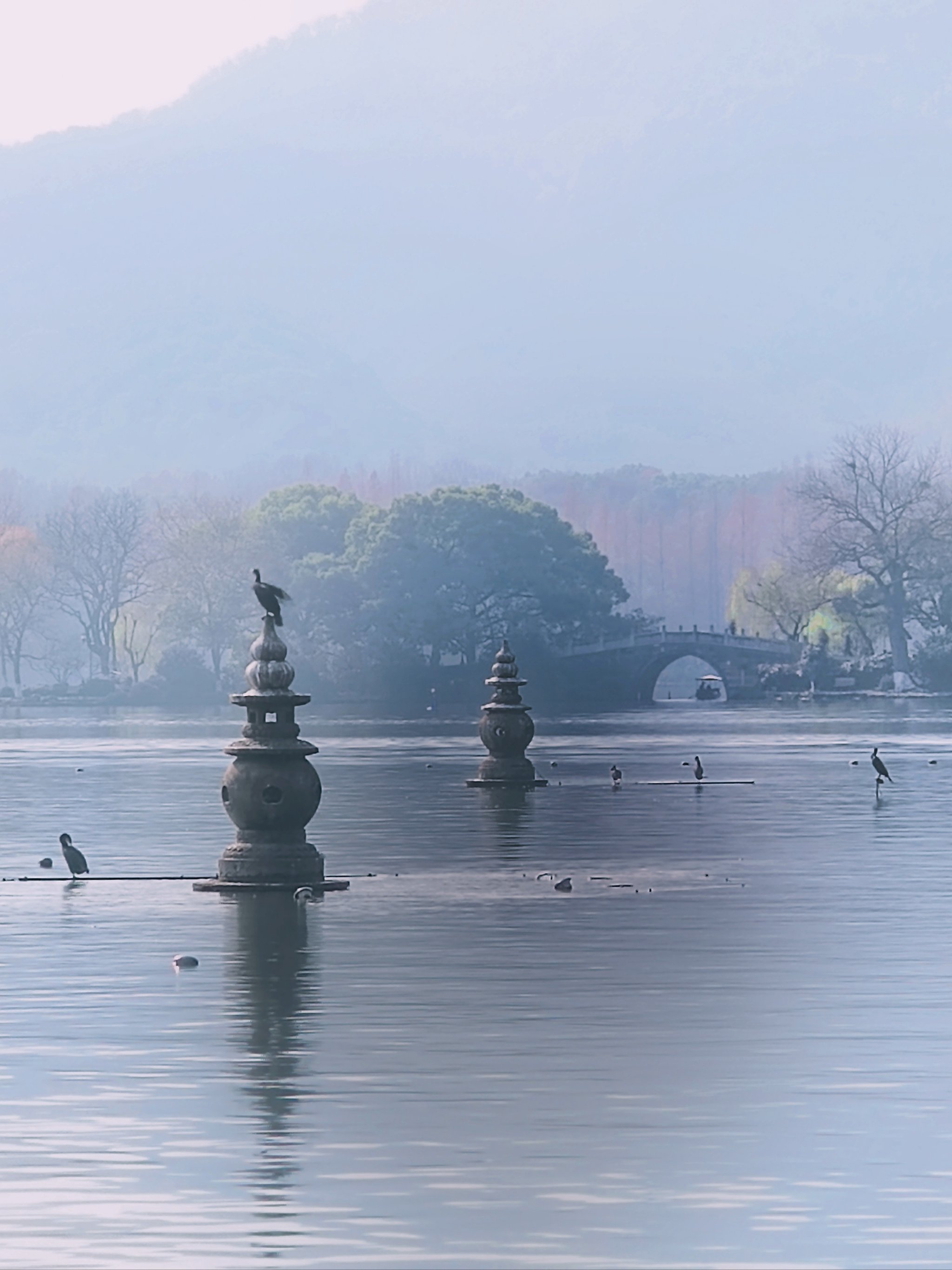 杭州西湖天气图片