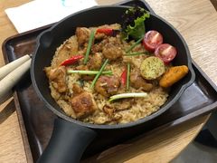 老姜塔香三杯鸡铁锅炖饭-奎克咖啡Cuiqu(晶品店)