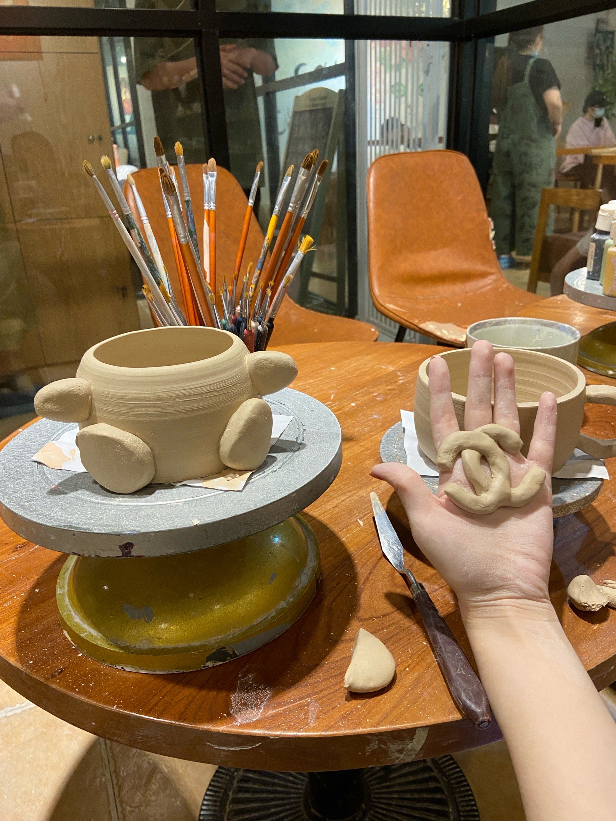 手工陶瓷杯diy