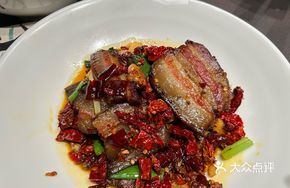 Stir-fried Wild Garlic Shoots with Homemade Dried Pork
