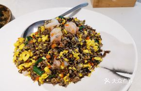 Black Rice Shrimp and Egg Stir-fry