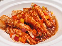 砂锅焗竹节虾-炳胜私厨(万象前海店)