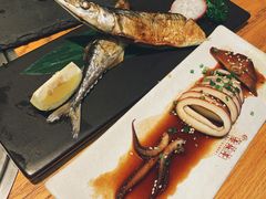 烤秋刀鱼-赤坂亭·M9和牛烧肉·铁板烧·日料398放题(长泰广场店)