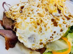 叉烧煎双蛋饭-兰芳园(上环店)