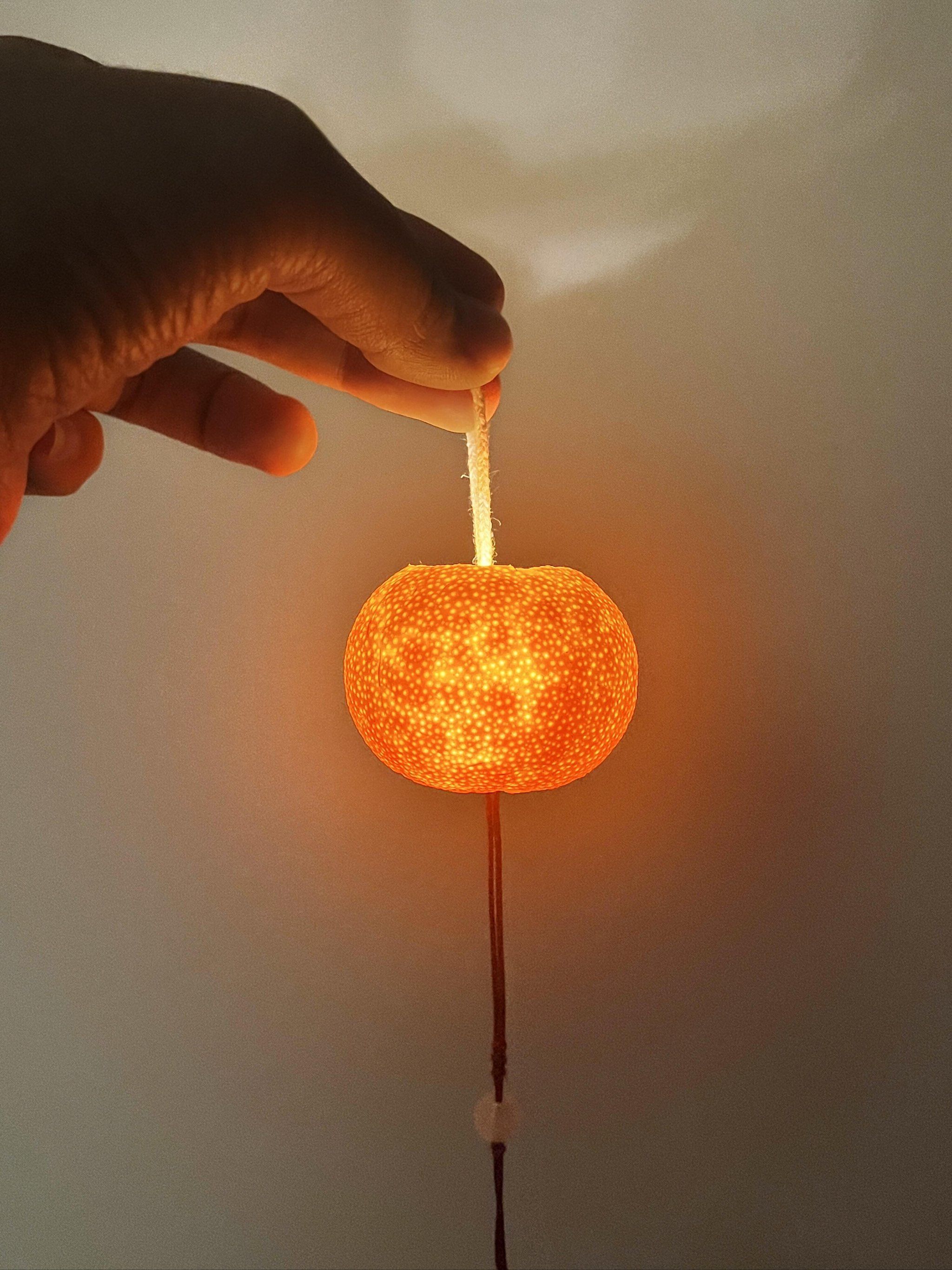 在家动手做个小橘灯,增添满满年味儿!