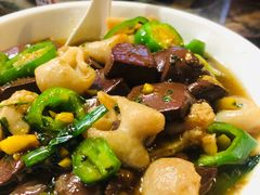 猪肠血-铁炉农家菜馆