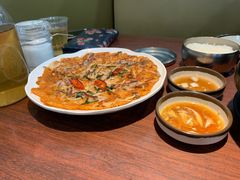 泡菜饼-神仙雪浓汤(明洞店)