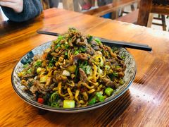 牛肉鸡场炒面-跃跃鸡肠面(人民北路店)