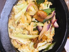 石锅有机花菜-庆合府重庆大排档(紫都城店)