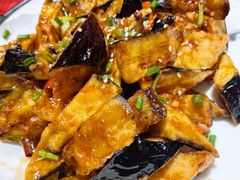 风味茄子-华盛园卷子王农家菜水库鱼